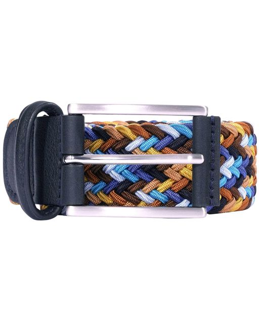 Andersons Blue Woven Belt for men