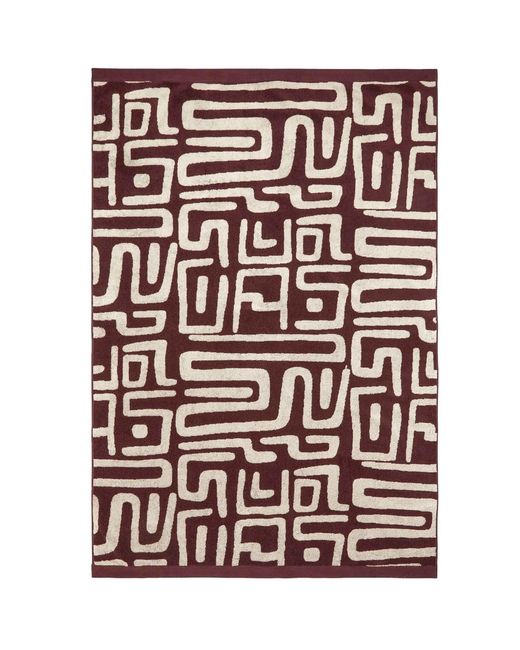 Oas Red Kalahara Towel for men