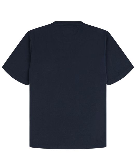 Albam Blue Woven Pocket T-Shirt for men
