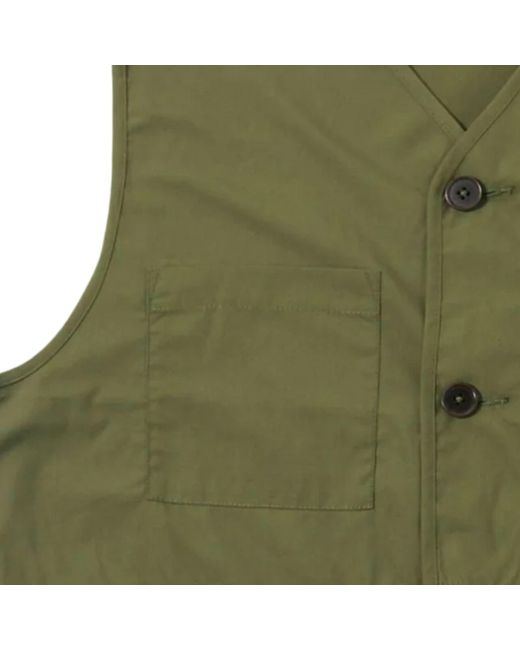Universal Works Green City Waistcoat for men