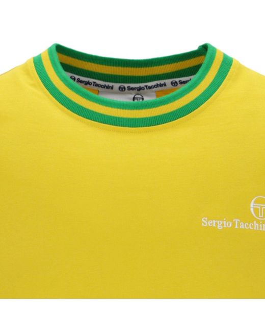 Sergio Tacchini Yellow Rainer Fc T-Shirt for men