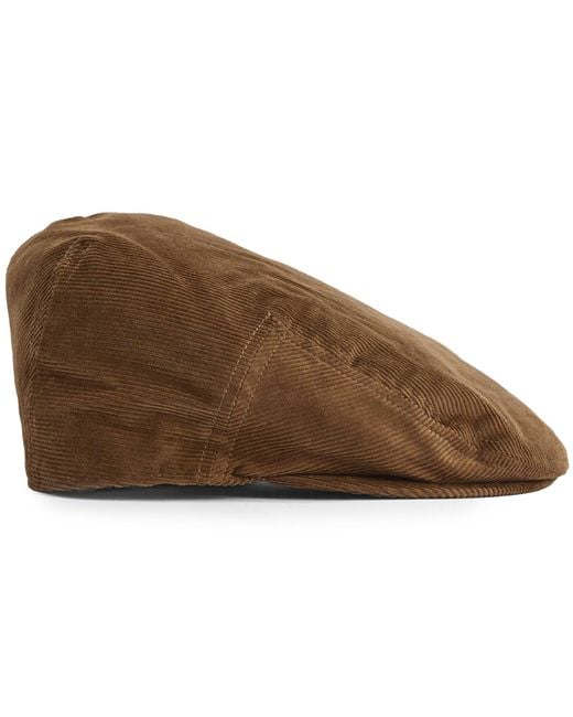 Barbour Brown Bayfield Flat Cap for men