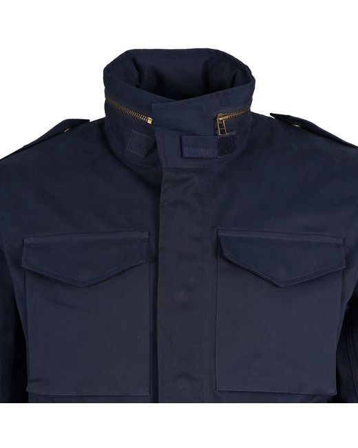 real hoxton Blue M-65 Field Jacket for men