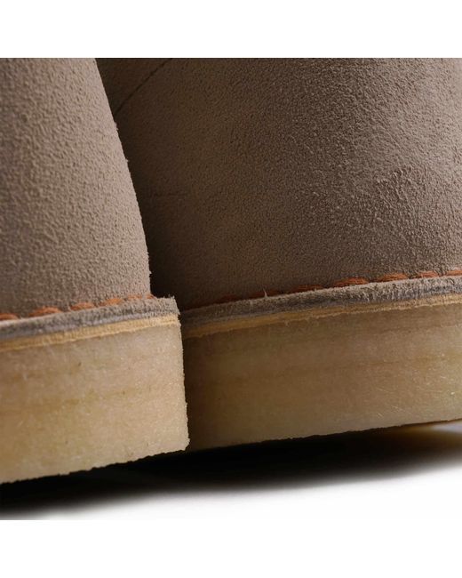 Clarks Gray Desert Boot for men