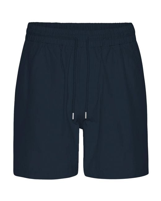 COLORFUL STANDARD Blue Organic Twill Shorts for men