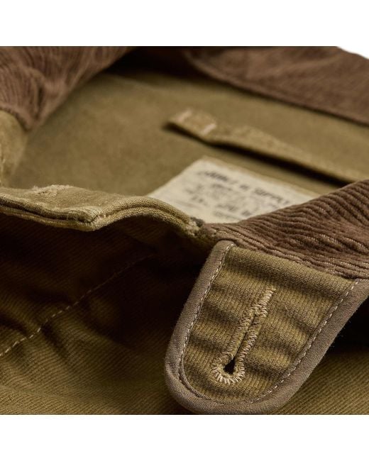 RRL Green Corduroy-Collar Cotton Deck Jacket for men