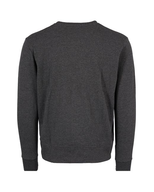 real hoxton Gray Loopback Cotton Sweatshirt for men