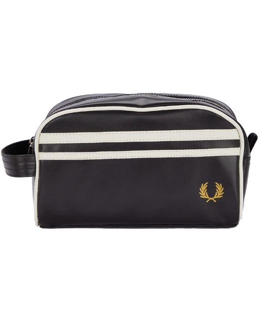 Fred Perry Black Wash Bag for men