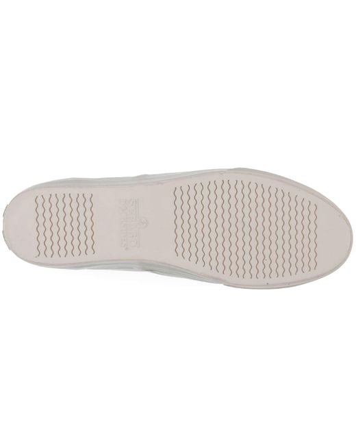 Sebago White Hurricane Deck Trainer for men