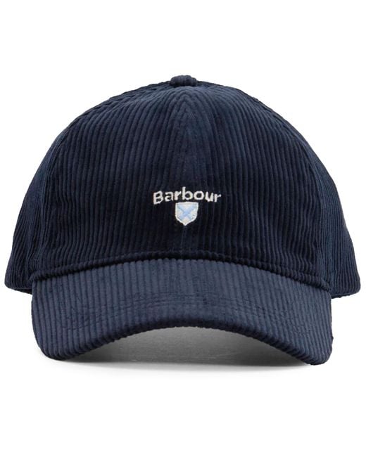 Barbour Blue Preston Cord Cap for men