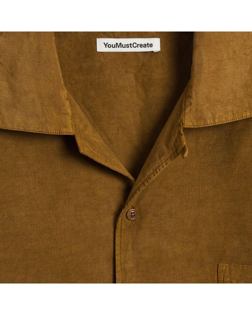 YMC Brown Sidri Shirt for men