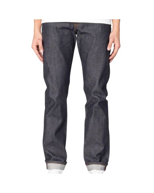 Naked & Famous Black Weird Guy Dia De Los Muertos Selvedge for men
