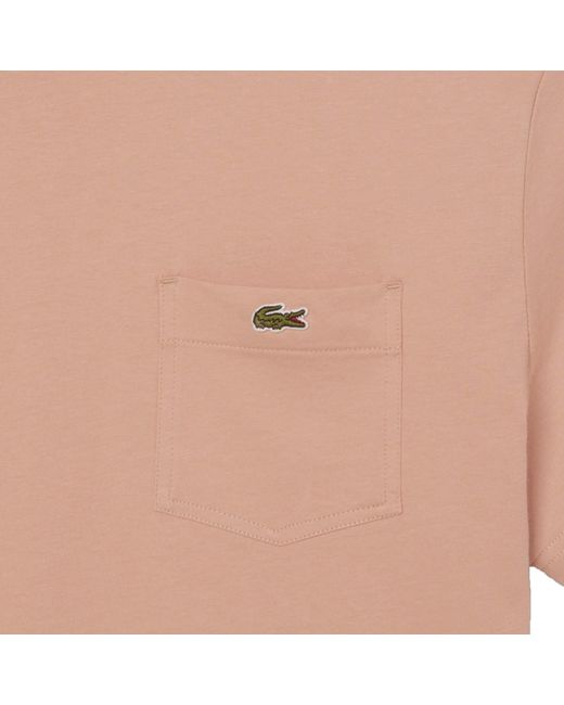 Lacoste Orange Pocket T-Shirt for men