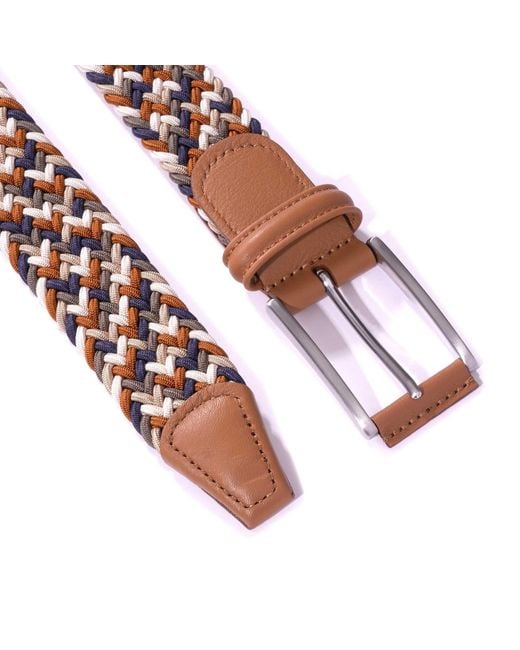 Andersons Pink Woven Belt for men