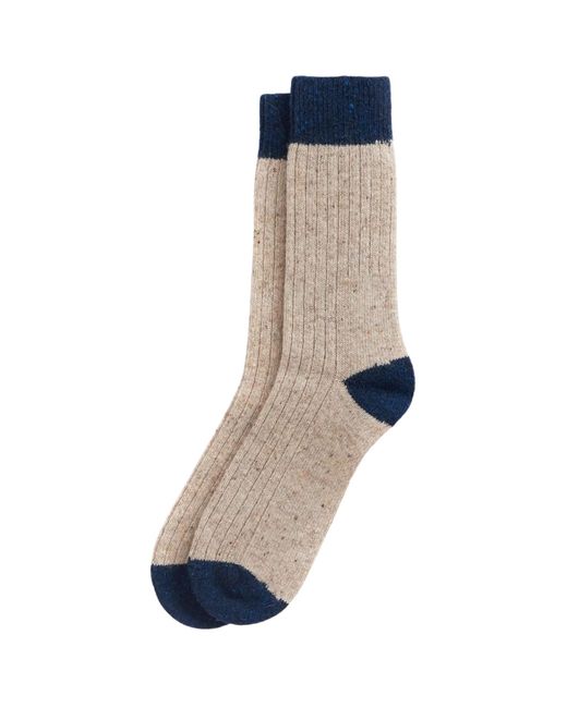 Barbour Blue Houghton Socks for men