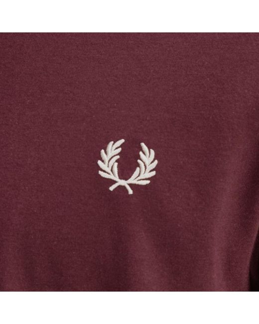 Fred Perry Purple Twin Tipped T-Shirt for men