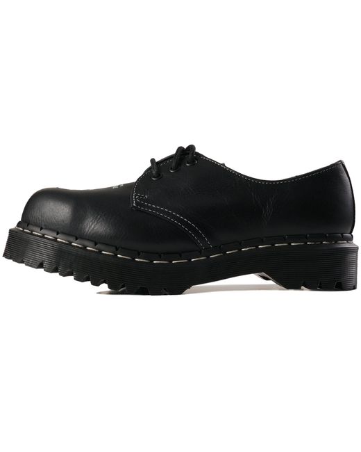 Dr. Martens Black Dr Martens 1461 Bex Exposed Steel Toe Oxford Shoes for men