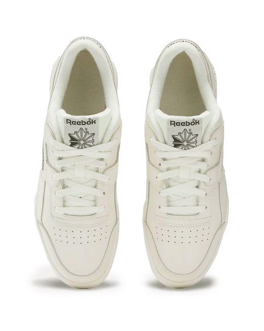 Reebok White Workout Plus Shoes for men