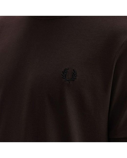 Fred Perry Black Twin Tipped T-Shirt for men