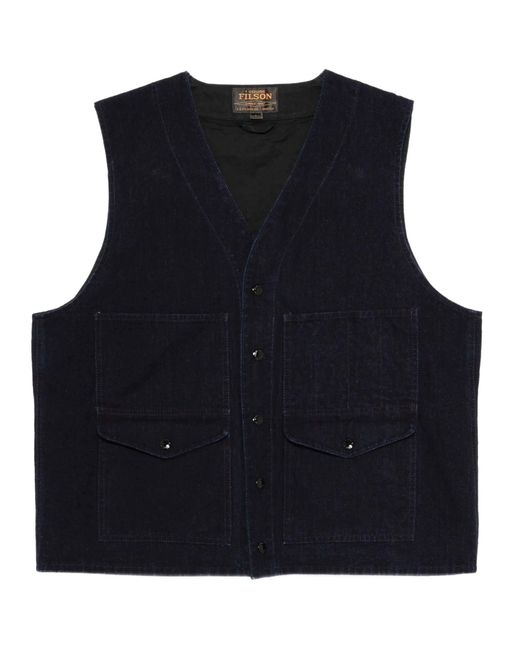 Filson Black Dry Tin Vest for men