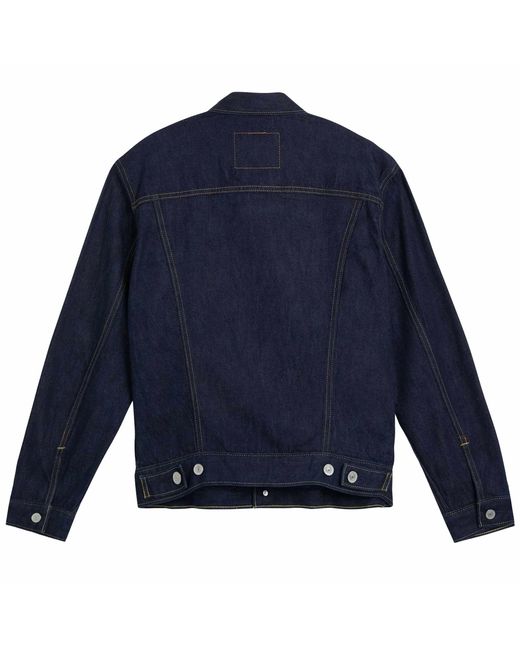 Levi's Blue Levi's Selvedge Denim Trucker Denim Jacket for men
