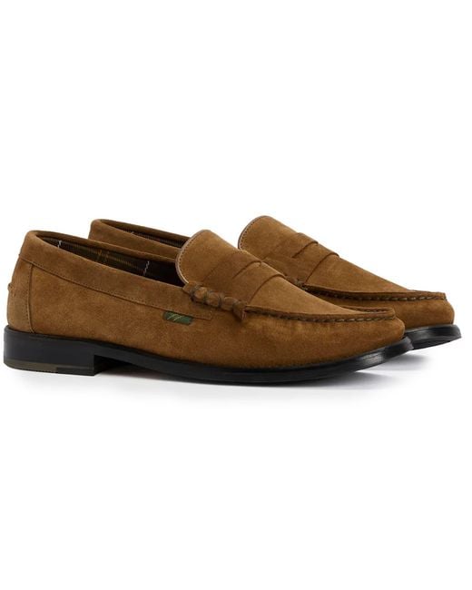 Barbour Brown Linford Loafer for men