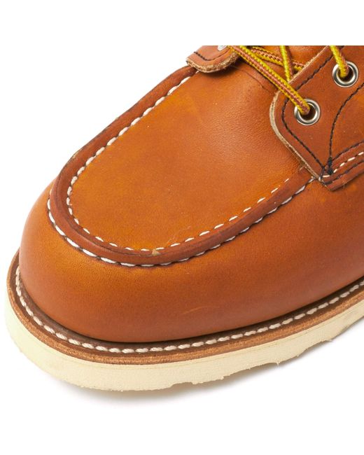 Red Wing Brown Classic Moc Toe Boots for men