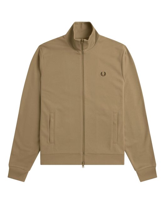 Fred Perry Green Tape Detail Track Jacket for men