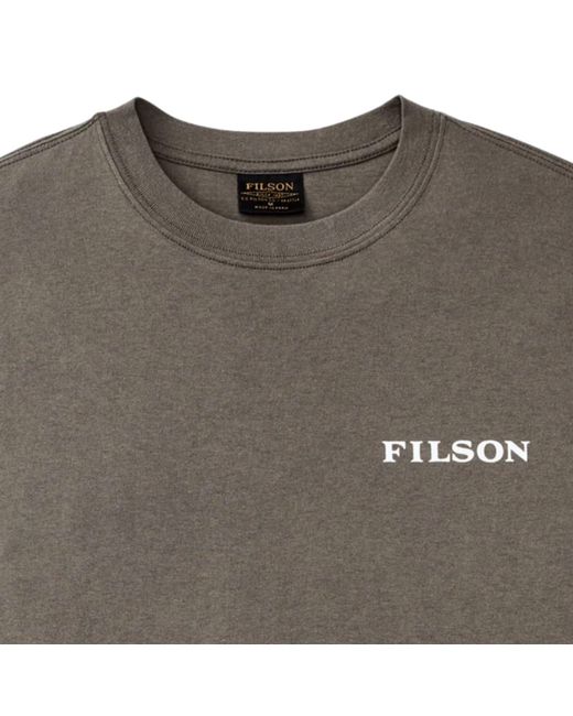 Filson Gray Scenic Graphic T-Shirt for men
