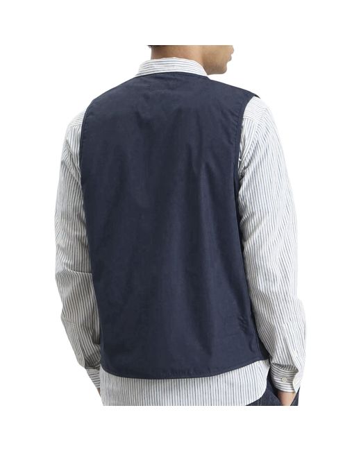 Universal Works Blue City Waistcoat for men