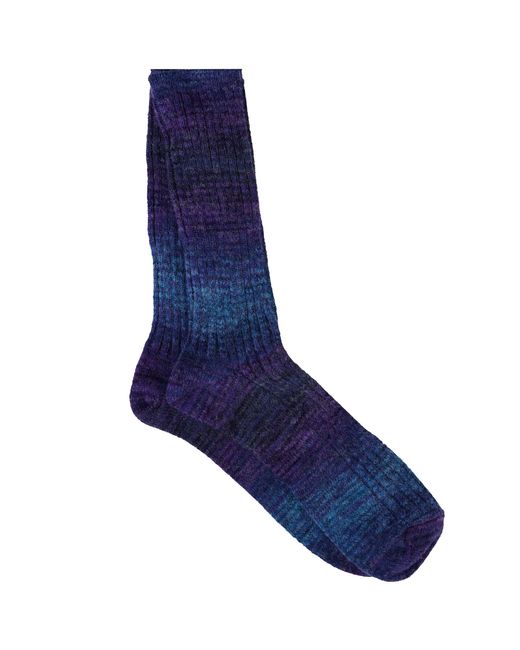 Anonymous Ism Blue Splash Crew Socks for men
