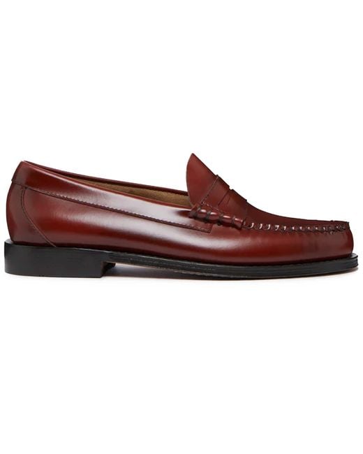Bass Weejun Bass Weejuns Larson Penny Loafers in Red for