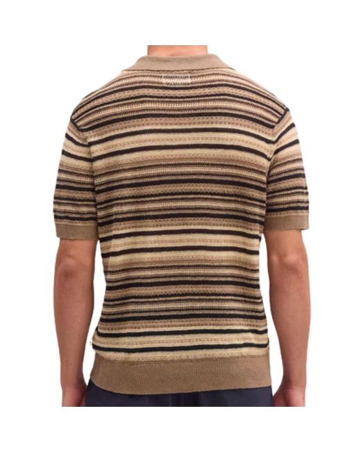 NN07 Natural Noam Linen Polo for men
