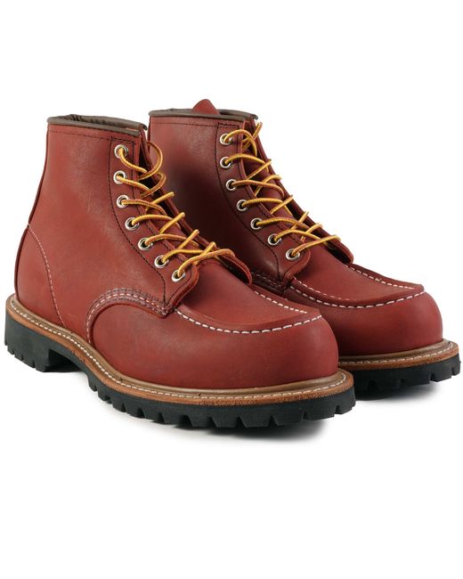 Red Wing Red 8209 Norway Roughneck Moc Toe Boots for men