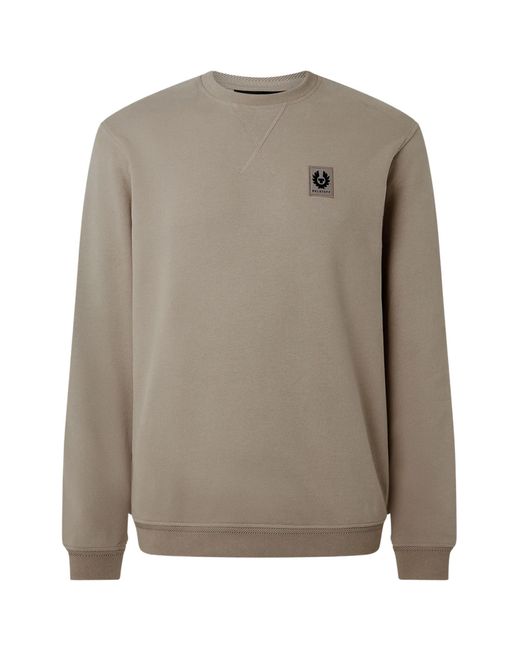 Belstaff Gray Crew Neck Sweatshirt for men