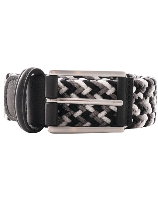Andersons Black Woven Belt for men
