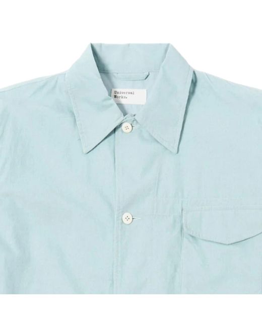 Universal Works Blue Fine Cord Duty Jacket for men