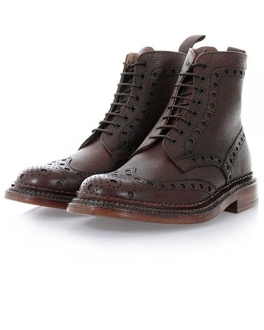 GRENSON Fred The Triple Welt Brown Brogue Boot for men