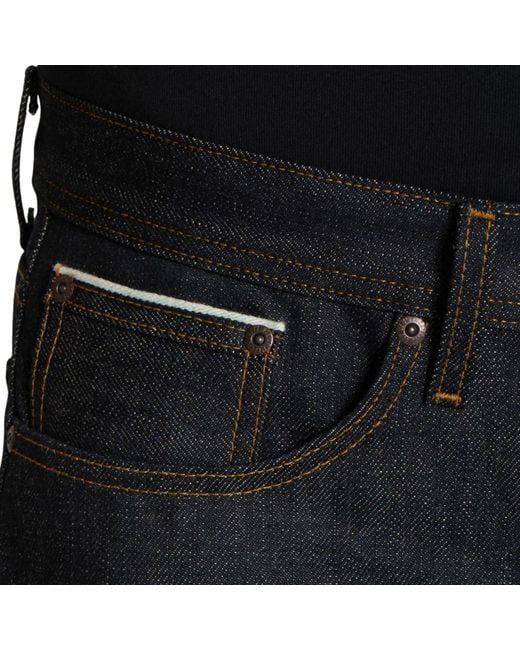 Naked & Famous Gray Weird Guy Harionago Selvedge for men