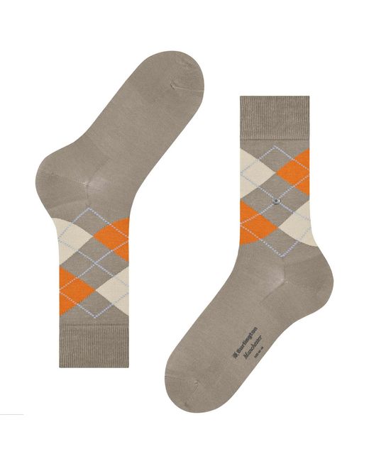 Burlington Gray Manchester Socks for men