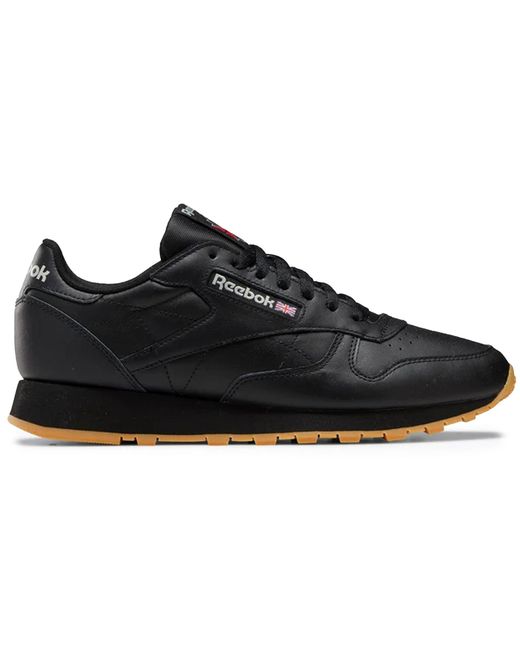 Reebok Black Classic Leather Sneakers for men