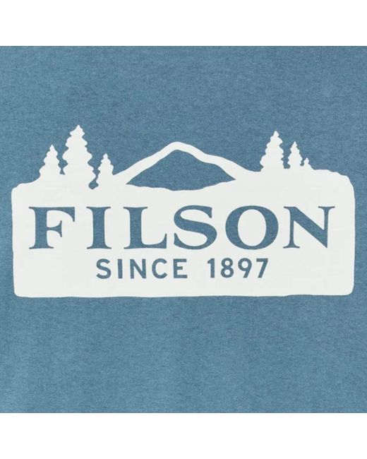 Filson Blue Scenic Graphic T-Shirt for men