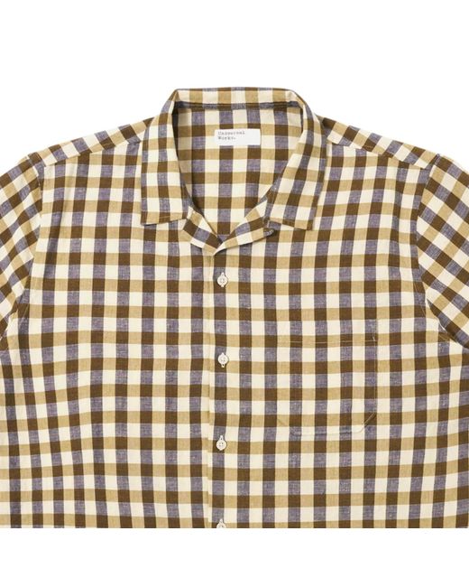 Universal Works Green Aberdeen Lincot Road Shirt for men