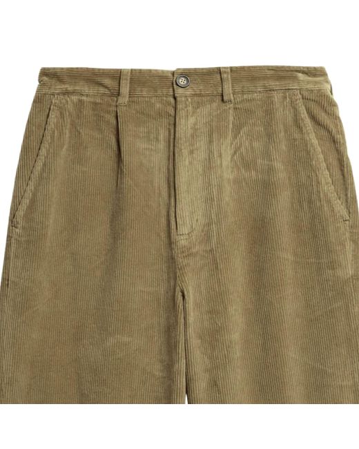 Barbour Green Stretch Cord Relaxed Fit Trouser for men