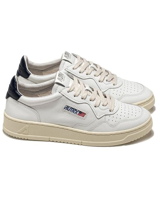 Autry White Action Low Leather for men
