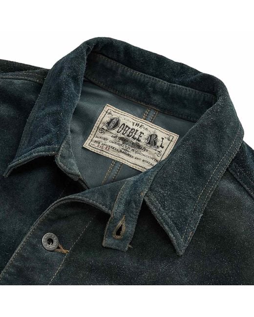 RRL Green Roughout Suede Jacket for men