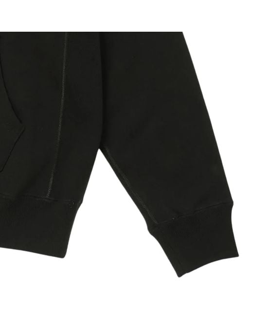 Wonder Looper Black Pullover Hoodie Super Looper French Terry for men