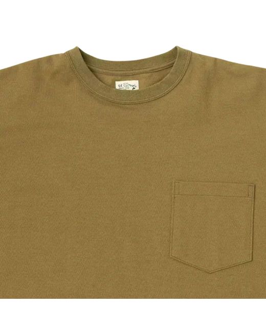 Orslow Green Pocket T-Shirt for men