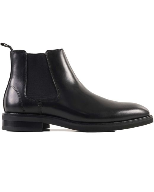 John White Black Brecon Leather Boots for men