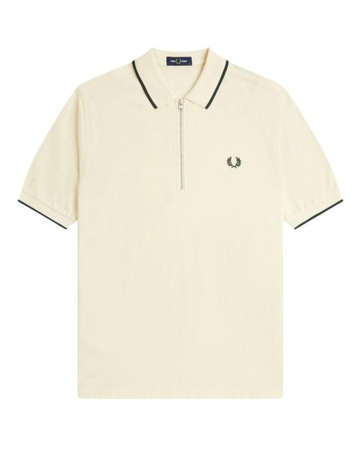 Fred Perry Natural Crepe Pique Polo Shirt for men